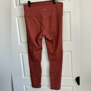 Women's Rust Geo-Print High-Waist Leggings